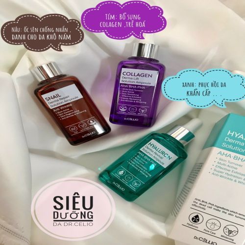 Tinh chất Serum Dưỡng da Dr Cellio Solution Ampoule 50ml